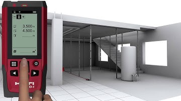 HOW TO calculate areas and volumes with the Hilti PD-I laser distance measurer