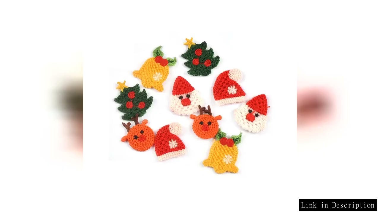 10Pcs 3-4cm Cartoon Christmas Series Patches Embroidered Appliques For Sewing Clothes Hat DIY Access