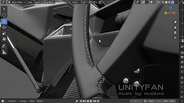 #149 3d sketching a car in blender Part 44 - 4x timelapse