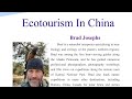 Lecture I did on ecotourism and conservation for 177 tourism majors at University in Sichuan China.