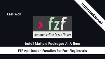 FZF Apt Search Function For Fast PKG Installs