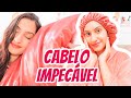 TOUCA E FRONHA DE CETIM, CABELO SEM FRIZZ! // Nicole Vieira