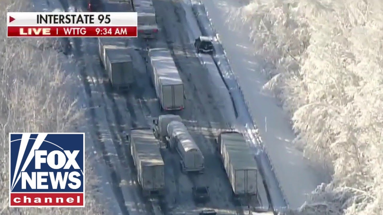 Hundreds of drivers stranded on I-95 for hours - YouTube