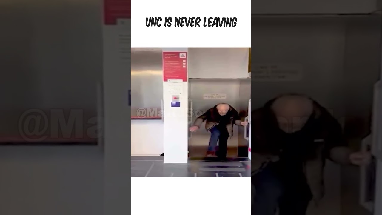 Unc Tried Leaving the Elevator… INSTANT REGRET 😭💀 #shorts #viral #funny #foryou #fyp #fypシ