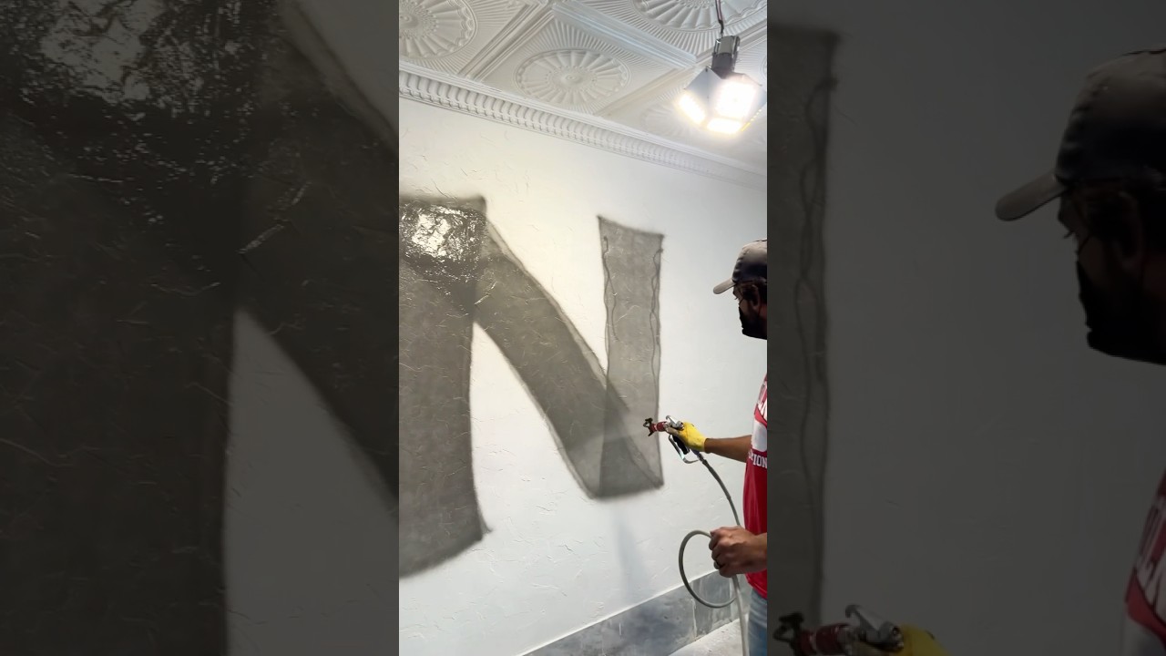 Airless spray machine work😆 Airless Spray 