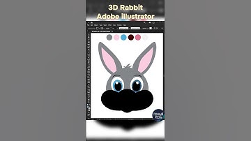 3D Rabbit Adobe Illustrator #adobeillustrator #adobe #illustrator