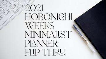 2021 Hobonichi Weeks | Minimalist Planner Flip Through