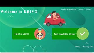 Driver Rental system using HTML CSS PHP and Mysql