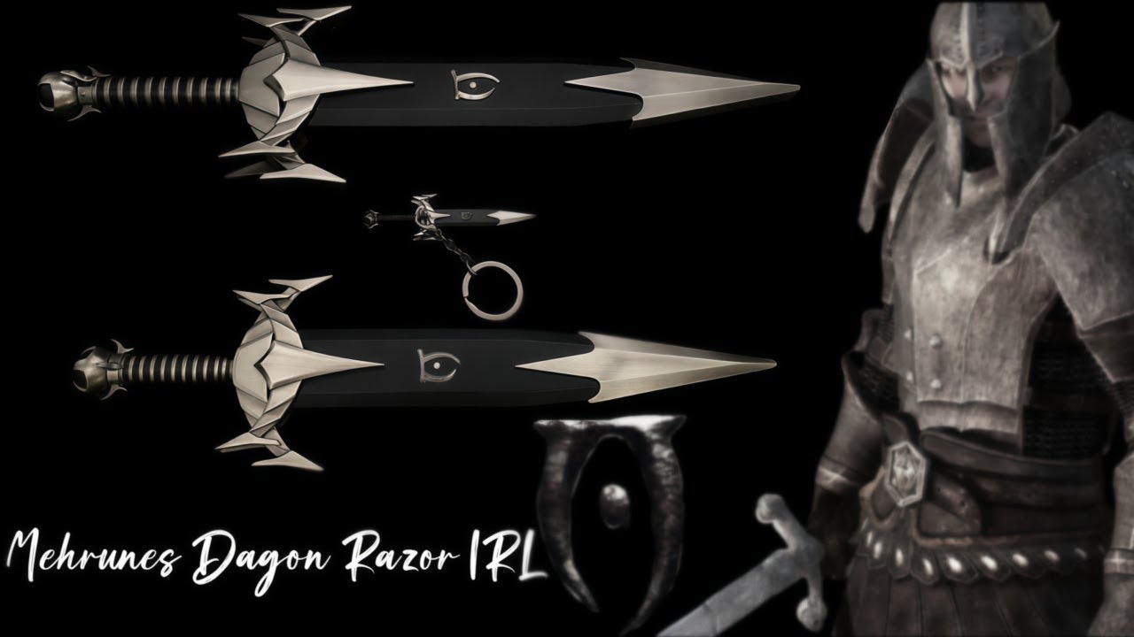 Elder Scrolls Skyrim Oblivion Mehrunes Dagon Razor IRL: Old Version ...