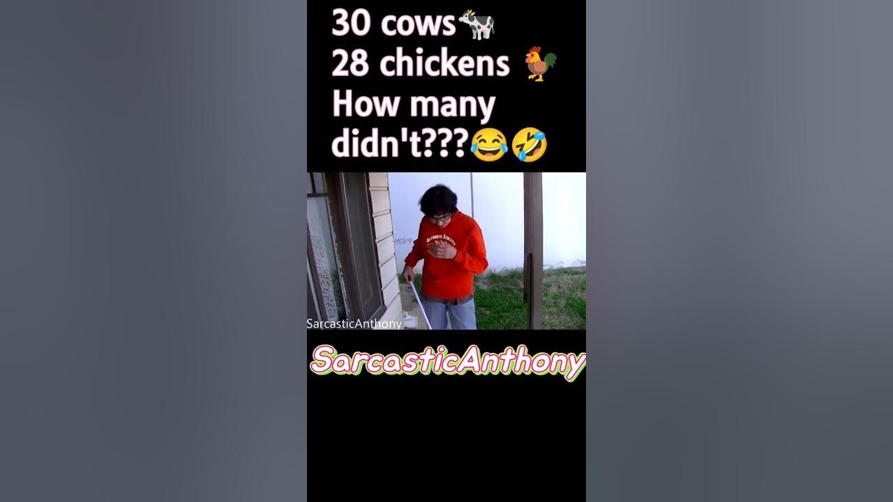 30 Cows In A Field 28 Chickens How Many Didn
