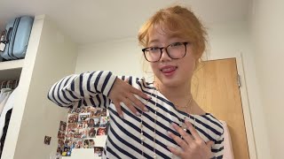 ASMR Fit Check !! Fabric Scratching &amp; Soft Whispering 