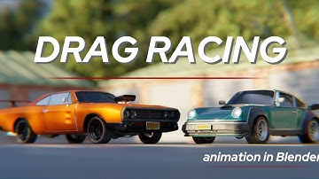 Drag racing - animation in blender