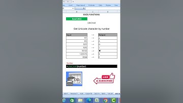 #shorts #exceltutorial #excelformulas #function #excel #UNICHAR