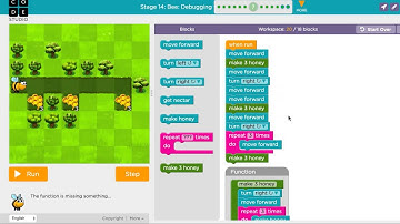 Course 3: stage 14: bee: Debugging, puzzle 7