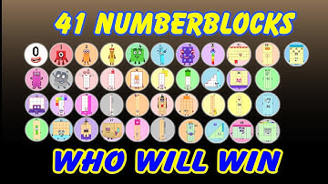 All 41 NUMBERBLOCKS  in Algodoo Marble Race - Who Will be Champion ??