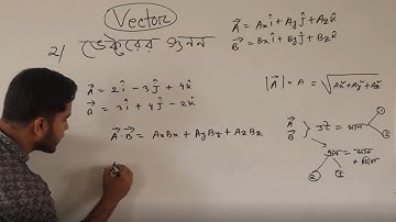 Vector multiplication || Vector part - 2.0 || ভেক্টরের ডট ও ক্রস গুণন [ HSC + Adimission ]