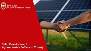 Information Solar Development Agreements - Jefferson County Update