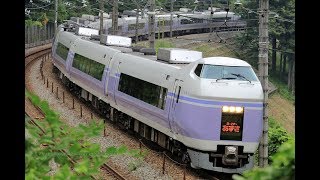 2017年6月　裏高尾にてE257系＋E351系