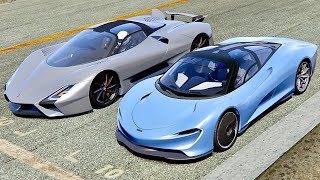McLaren Speedtail vs SCC Tuatara - Highlands Mclaren Speedtail Assetto Corsa
