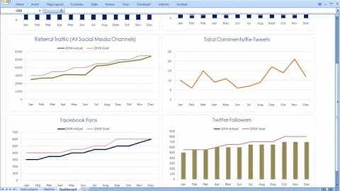 Social Media Program Metrics Dashboard