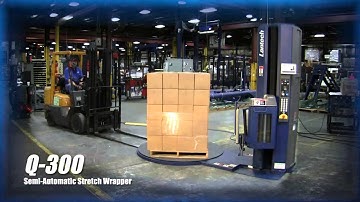 Lantech Q-300 Semi-Automatic Stretch Wrapper