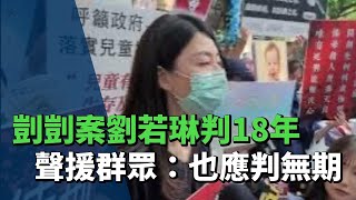 「剴剴」案劉若琳判刑18年 聲援群眾：也應判無期