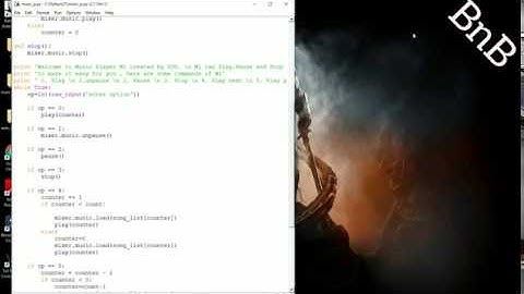Python-Create a simple music player Part 2