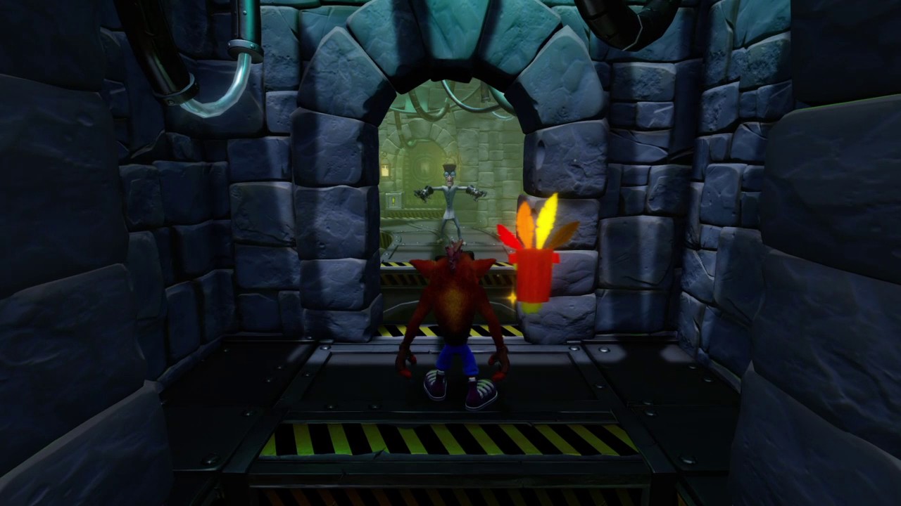 (37) Crash Bandicoot 1 N.Sane Trilogy Walkthrough The Lab (Yellow