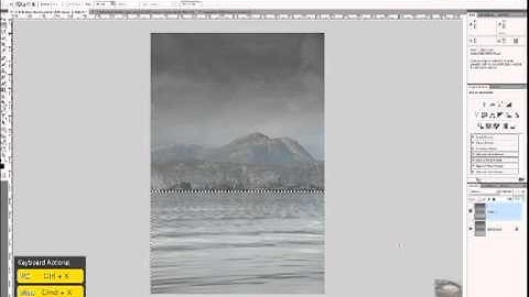 Photoshop CS5 Tutorial:Realistic Reflection on water.