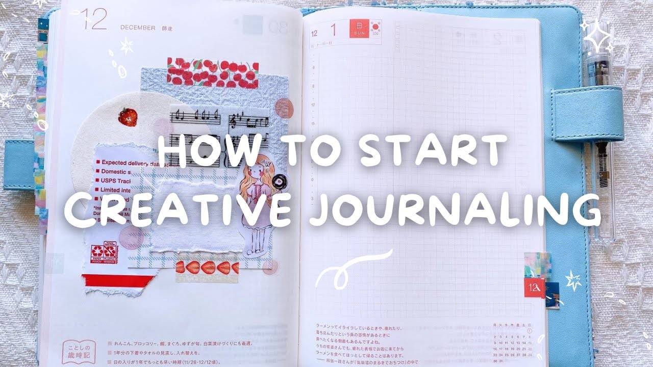 HOW TO START A CREATIVE JOURNAL  start journaling/scrapbooking