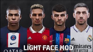 PES 2021 | NEW LIGHT FACE MOD IN EDIT MENU