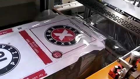 Customsied infeed structure sealing shrink wrapping machine for bundle pizza box