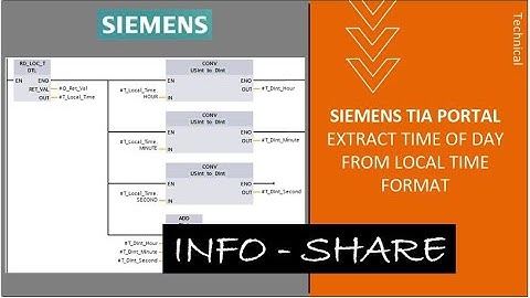 Extract Time of day from Local Time - TIA Portal