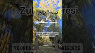 Zuhruf sûresi meal (1-15)#kuranmeali#quran#qurantilawat#quranrecitation #youtubeshorts#shortvideo
