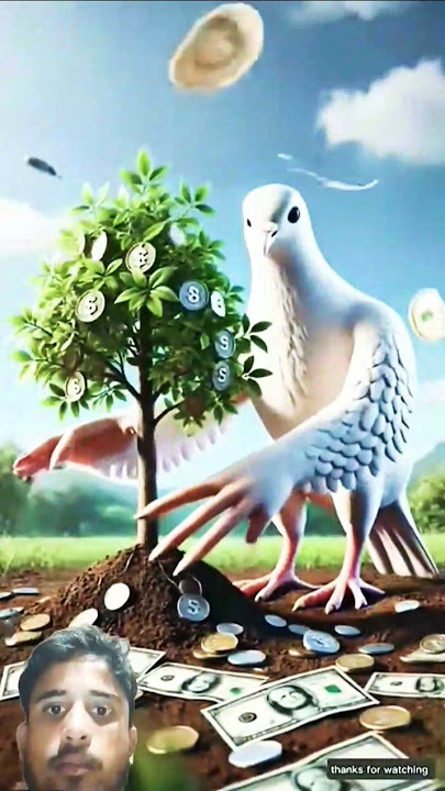 Pigeon planted a money tree for a hungry grandmother 😭 #pigeon #ai #grandmother