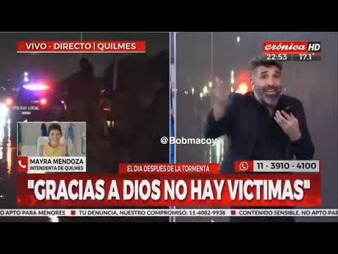 Mayra Mendoza insultó a periodista de Crónica al aire