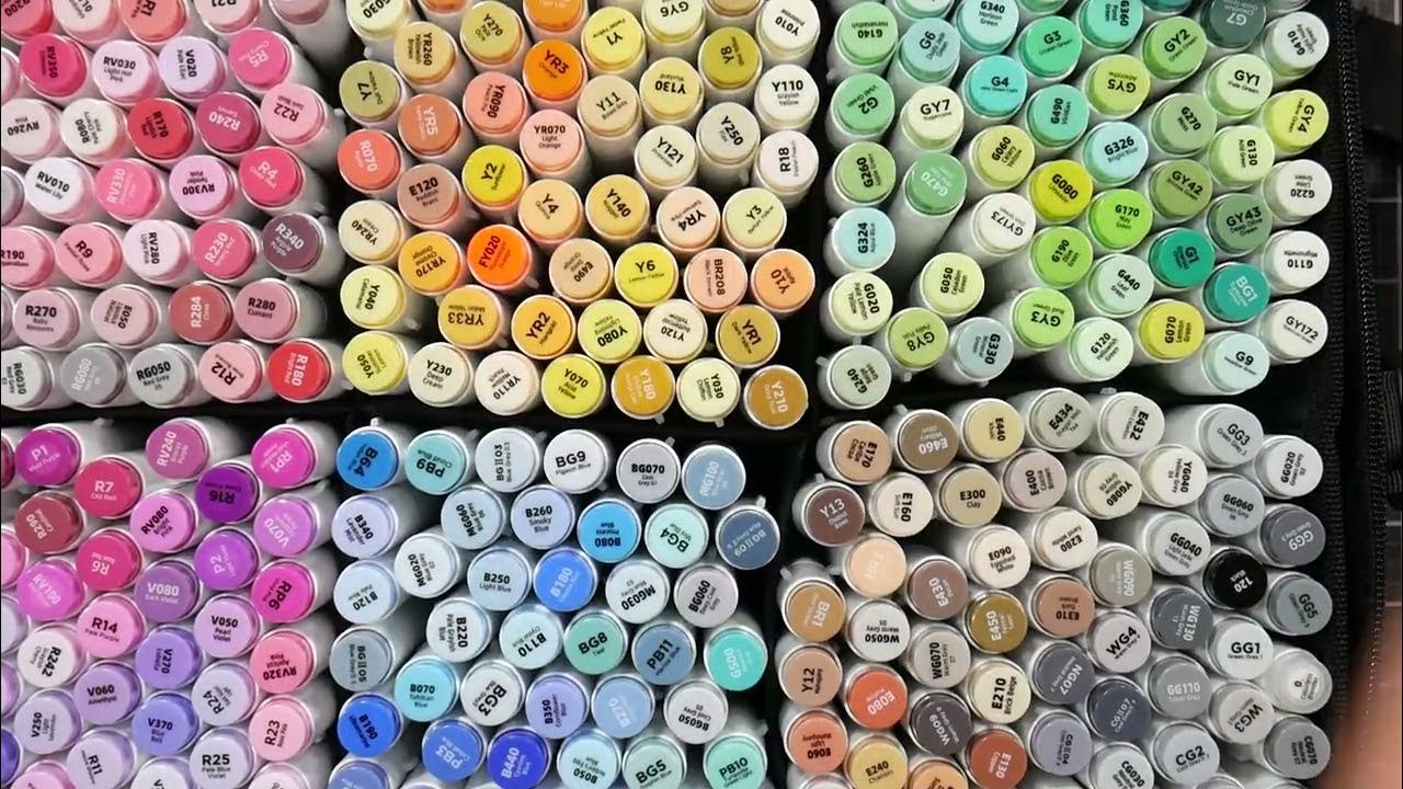 Giveaway Closed Ohuhu 320 Brush Marker set Review YouTube