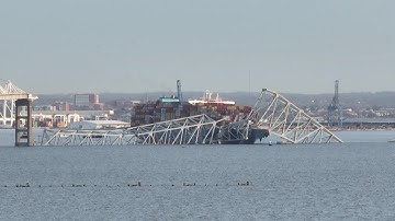 Images of the collapsed Baltimore bridge | AFP