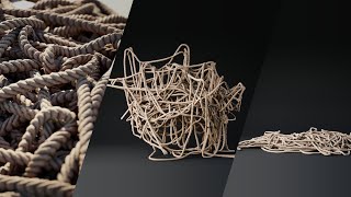 Curves to Rope simulation | Blender Addon demo
