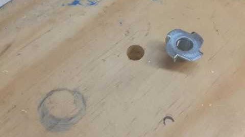 How to attach climbing hold to a plywood wall