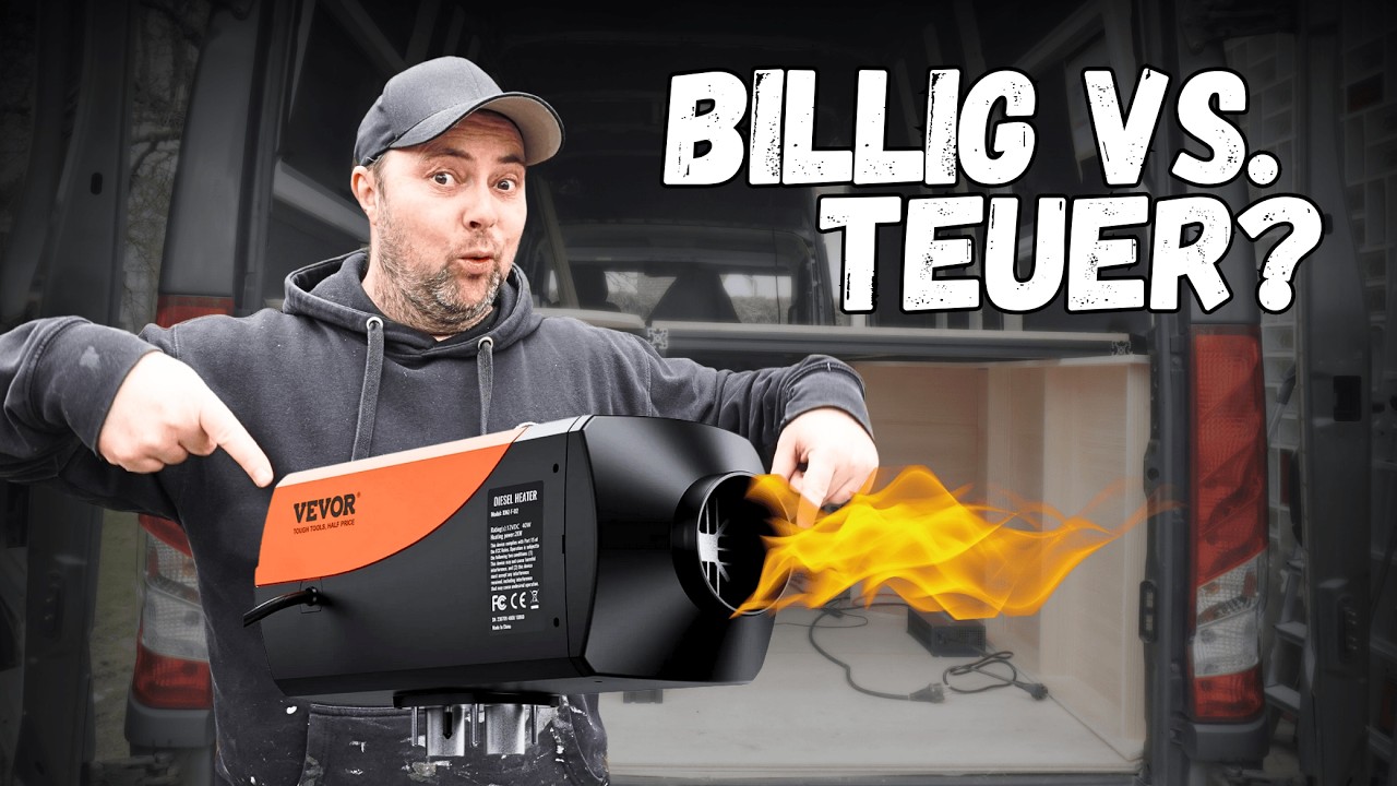 89€ China Heizung vs 700€ Autoterm 4d  - Einbau & Test VEVOR Standheizung in DIY Camper Van 🔥