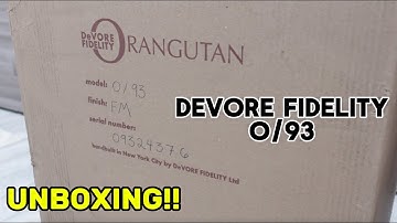 Unboxing the DeVore Fidelity Orangutan O/93 - High End Audiophile Speakers