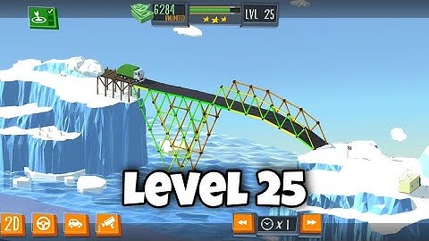 BUILD A BRIDGE LEVEL 25 (3 STAR)