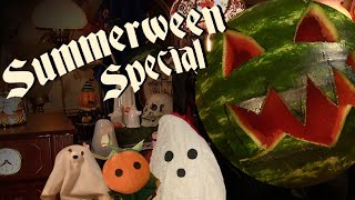 Datos Summerween Crafts Special! Carving a Halloween Watermelon and Making Onigiri | Haunted Homemaking Guía