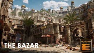 Unreal Engine 5 July 2023 Assets: Exploring The Bazar Environment | Nanite-Optimized Masterpiece