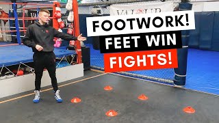 FOOTWORK DRILLS 👣 Footwork training for #boxing  #kickboxing #mma #combat #sports 🥊 🦅
