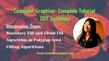 4.2 Boundary Fill and Flood Fill Algorithm in Polygon Area Filling Algorithms