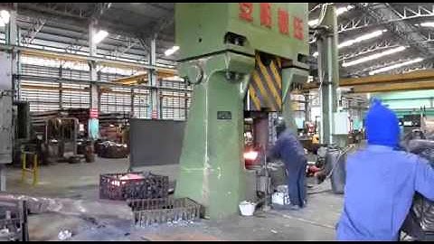 CNC close die forging hammer running in Thailand for auto forgings