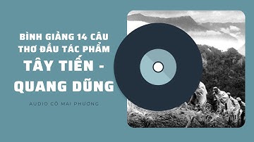 Audio Văn Học - Bình Giảng 14 câu thơ đầu Bài thơ "TÂY TIẾN" - Quang Dũng (Tây Tiến Phần 1)