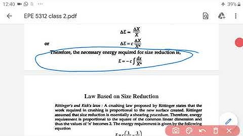 EPE 5312, Class 4 Size Reduction Process By Yogesh Chouhan